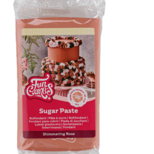 FunCakes Sugar Paste Shimmering Rose 250g