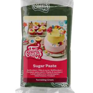 FunCakes Sugar Paste Twinkling Green 250g