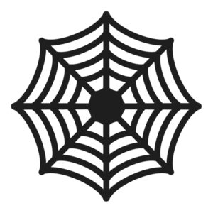 Spider Web Plate Mats, black, 27.5cm