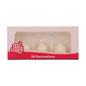 FunCakes Sugar Decorations 3D Bunny Butts set/3