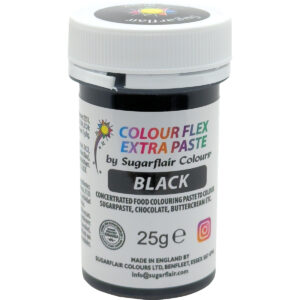 Sugarflair Colour Flex Extra Paste Black 25g