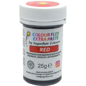 Sugarflair Colour Flex Extra Paste Red 25g