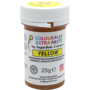 Sugarflair Colour Flex Extra Paste Yellow 25g