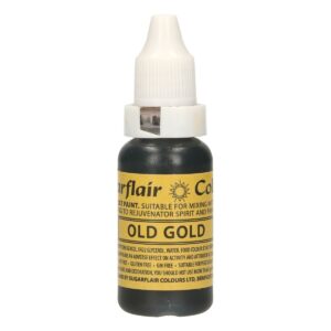 Sugarflair Edible Droplet Paint -Old Gold- 14ml