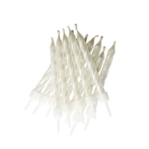 Cake candles - Pearlescent white