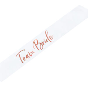 Team Bride shoulder sash