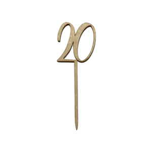 Wooden caketopper, nro 20