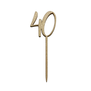 Wooden caketopper, nro 40
