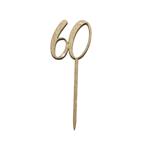 Wooden caketopper, nro 60