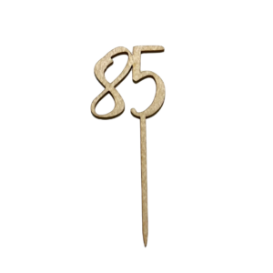 Wooden caketopper, nro 85