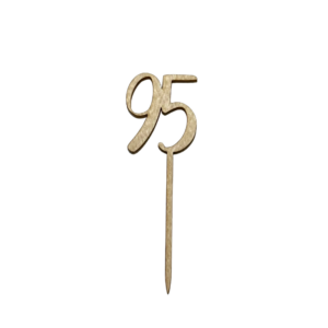 Wooden caketopper, nro 95