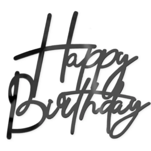 Kakkukoriste, Happy Birthday musta