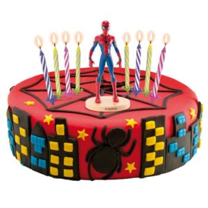Dekora Spiderman Cake Topper & Candles pk/10