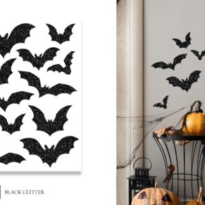 Glitter stickers, bat 30x40cm