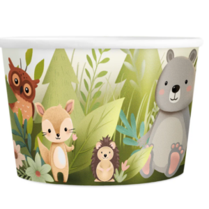 Ice cream cups Forest Friends 6pcs