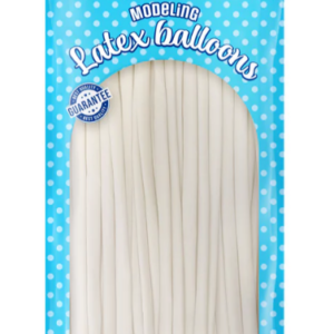 Modelling balloons white 50pcs