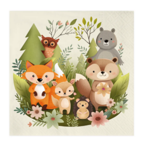Napkins Forest friends 10pcs