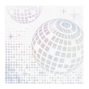 Napkins Silver disco 10pcs