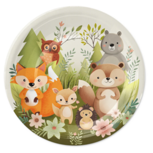 Plates, Forest friends 6pcs