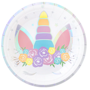 Plates, Unicorn 6pcs