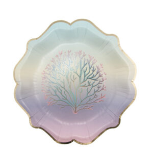 Plates, mermaid 8pcs