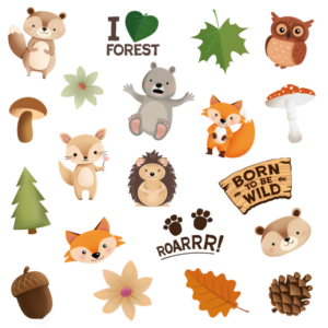 Temporary tattoos, Forest Friends