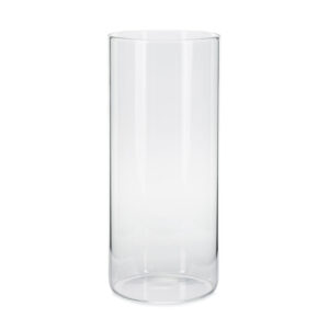 Glass tube for candles 10x23cm