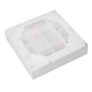 Simply Making Treat Box & Inserts Silver Stars 16 Cavities pk/5
