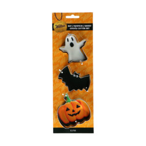 Wilton Cookie Cutter Bat - Pumpkin - Ghost set/3