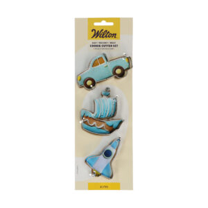 Wilton Cookie Cutter Car/Rocket/Boat set/3
