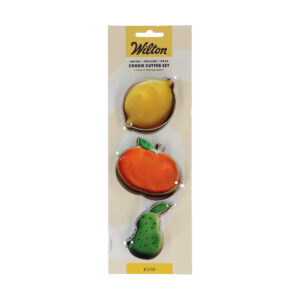 Wilton Cookie Cutter Lemon/Orange/Pear set/3