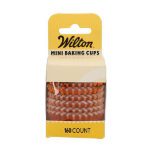 Wilton Mini Metallic Baking Cups Orange pk/160