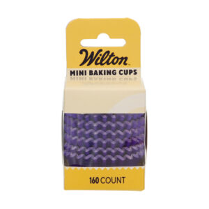 Wilton Mini Metallic Baking Cups Purple pk/160