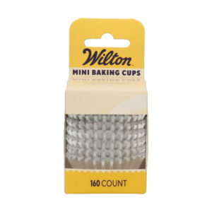 Wilton Mini Metallic Baking Cups Silver pk/160