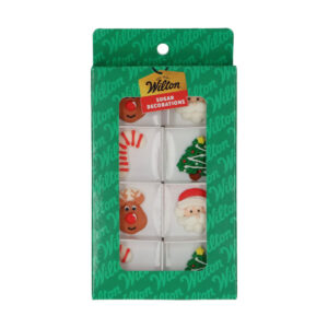 Wilton Sugar Decorations Merry Christmas set/8