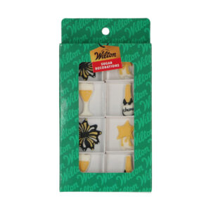 Wilton Sugar Decorations Sparkling Celebration set/8