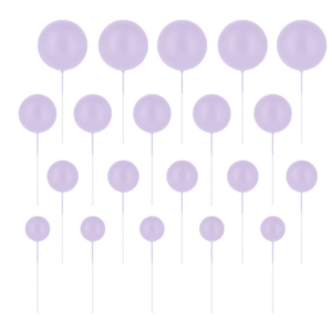 Violetit pallo kakkukoristeet 20kpl