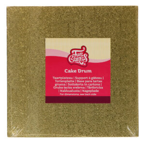 FunCakes Cake Drum Square Gold 20cm