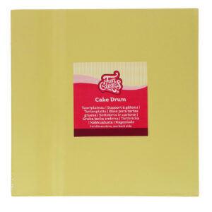 FunCakes Cake Drum Square Pastel Yellow 25cm