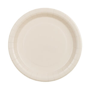 Large plates, beige 6pcs
