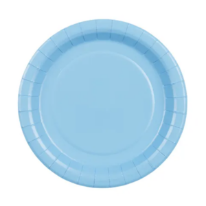 Small plates, light blue 6pcs