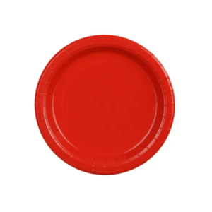 Small plates, red 6pcs