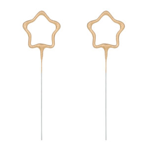 Sparklers Stars gold 2pcs