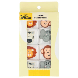 Wilton Sugar Decorations Safari Animals set/8