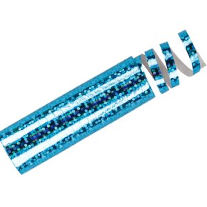 Holographic streamers, light blue