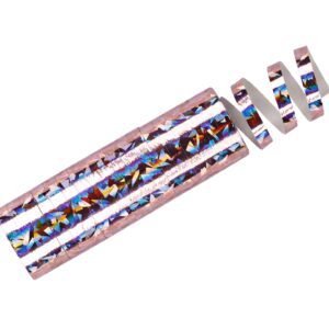 Holographic streamers, light pink