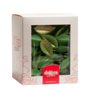 Metalized green wafer leaves 4,2cm - 400pcs