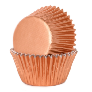 House Of Marie baking cups, Metallic copper pk/36