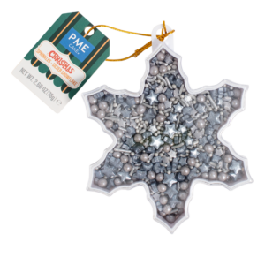 PME Christmas Novelty Sprinkles - Silver Snowflake