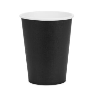 Paper cups, black 6pcs